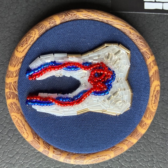 Glitter Glass Beaded Embroidered Tooth Handmade (as is) 🦷 - Picture 5 of 8